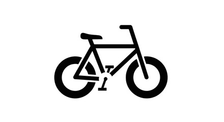 Obraz premium Vector illustration of minimalist bicycle icon vector illustration on a transparent background
