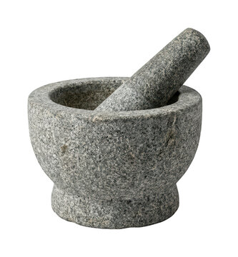 Rustic granite mortar theme Traditional stone pestle design Kitchen grinding tool theme Wallpaper Background image