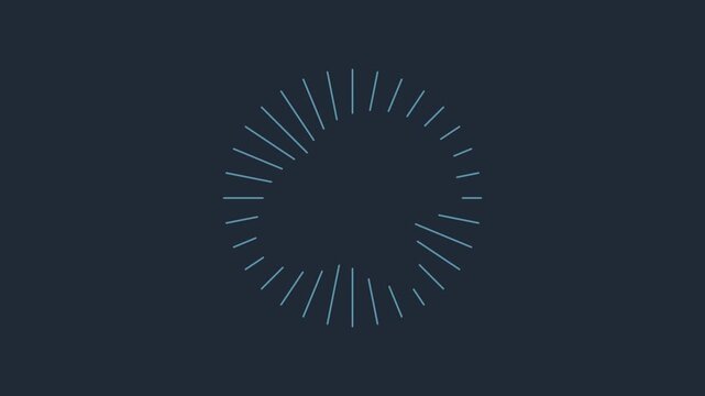 Circular audio waveform equalizer animation with pulsing color change 4k sound visualization