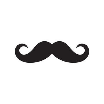 mustache icon. Simple illustration
