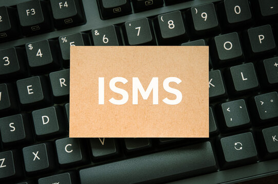 ISMS Information Security Management System concept &mdash; ideal eyecatcher for IT governance and compliance articles