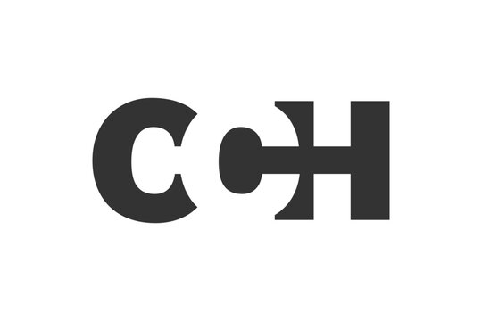 CCH logo design. Initial letter C C H bold font style for tech startups, consulting, corporate branding. Creative company name, headlines typography identity, trendy logotype.
