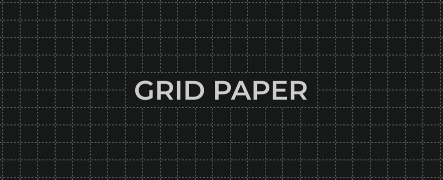 Grid dashed gray for paper texture line and dash pattern lines. Dots blueprint engineering for background design geometric and graph layout planner.