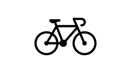 Fototapeta premium Minimalist Bicycle Vector Icon