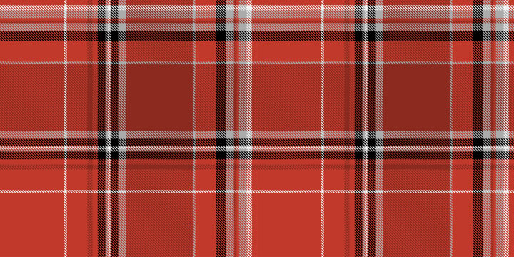 Traditional tartan plaid pattern with a textured woven appearance and red and dark gray tones. The seamless fabric design creates a calm decorative background with a traditional textile feel.
