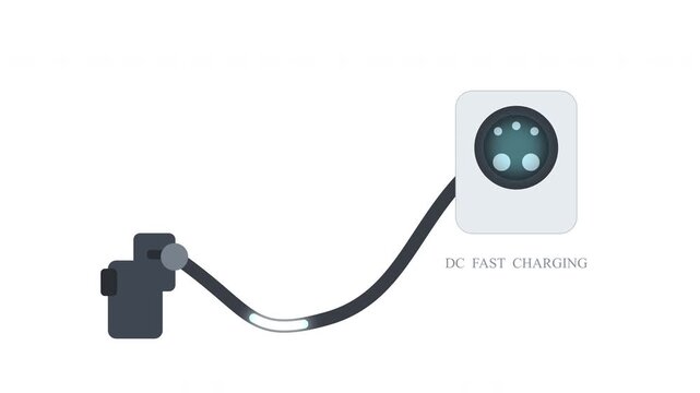 Chademo standard charging connector plug and socket for electric battery vehicle DC power inlet charger connection
