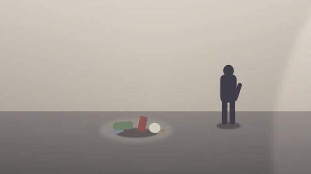 Man littering throwing garbage on floor, wrong behavior, environmental pollution, awareness concept, waste disposal issues