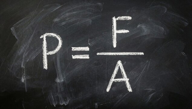 Blackboard mathematical equation written white chalk consists letters larger font size arranged way form squar