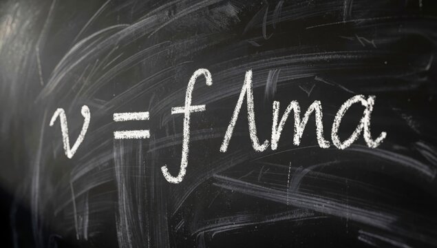 Blackboard white chalk writing shape word written cursive font ama slightly larger than rest text slanted righ