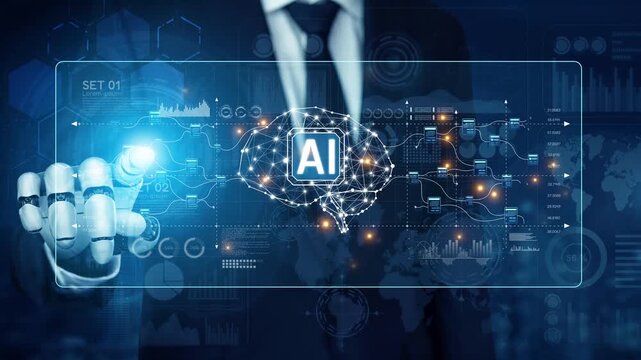 AI powers a neural network to process complex data streams, optimize learning models, and automate high-speed intelligent computing across networks Marrow