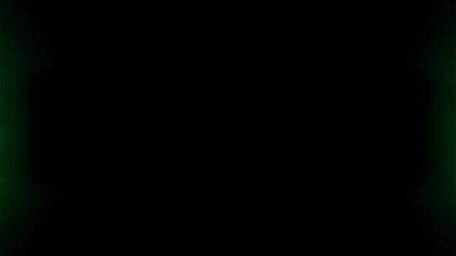 Thick Pulsing Green Energy Beam Expanding Rhythmically on Transparent Background, Sci-Fi Power Charge Motion Graphic Element