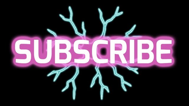 Animation of social media call to action, good for engagement, the animation is about say thanks to audience and ask or invite audience to subscribe , with arrow style and crack on the screen