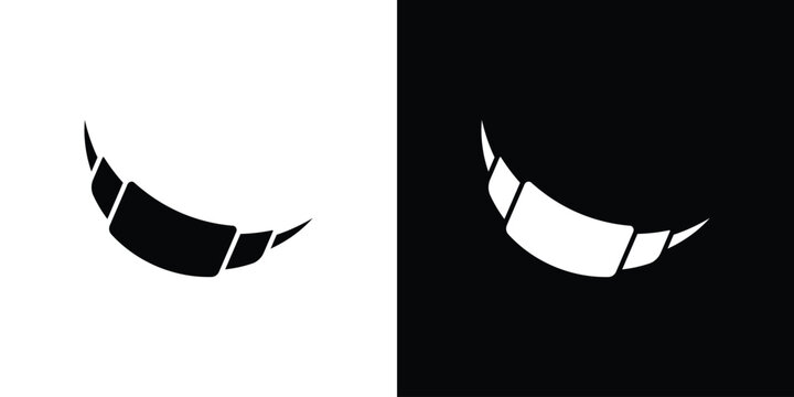 Croissant icon minimal logos bundle