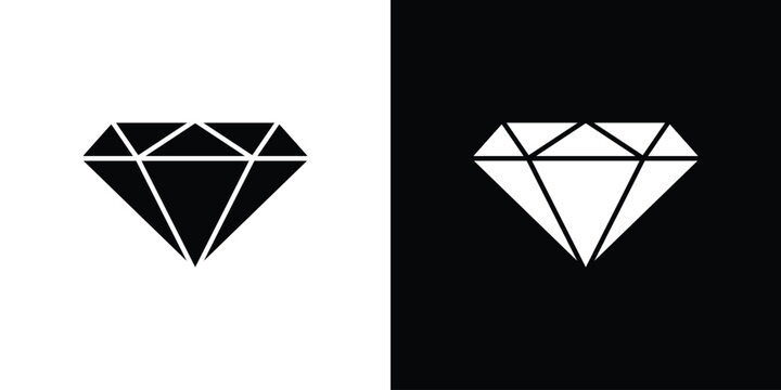 Diamond icon minimal logos bundle