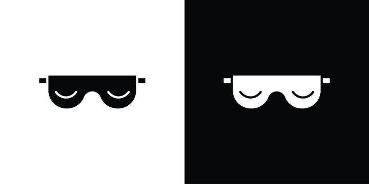 Eye mask icon minimal logos bundle