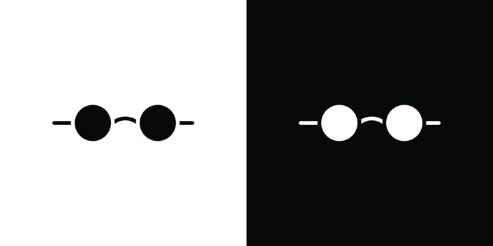 Eye glasses icon minimal logos bundle