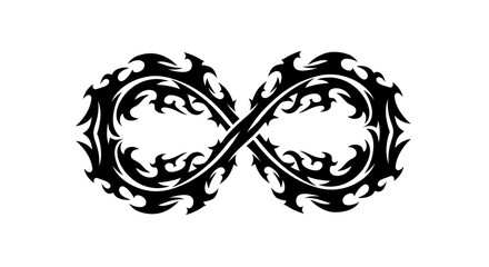 Obraz premium Tribal Infinity Symbol Tattoo Design