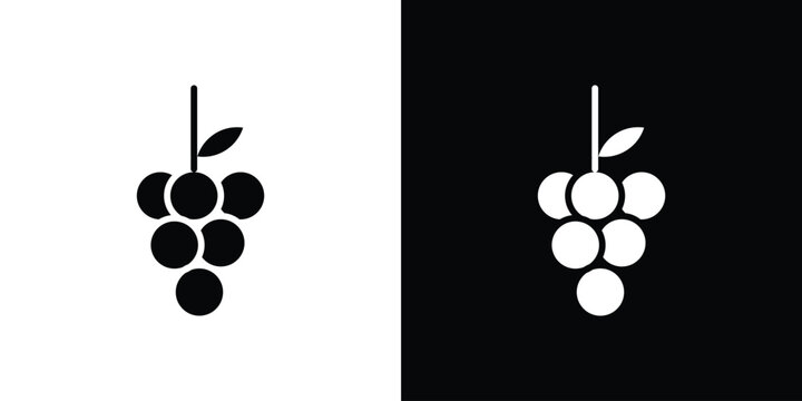 Grapes icon minimal logos bundle
