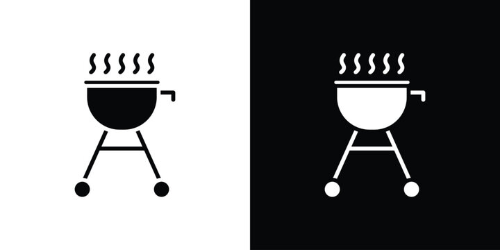 Grill icon minimal logos bundle