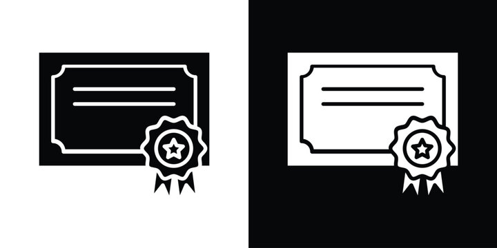 Qualification icon minimal logos bundle