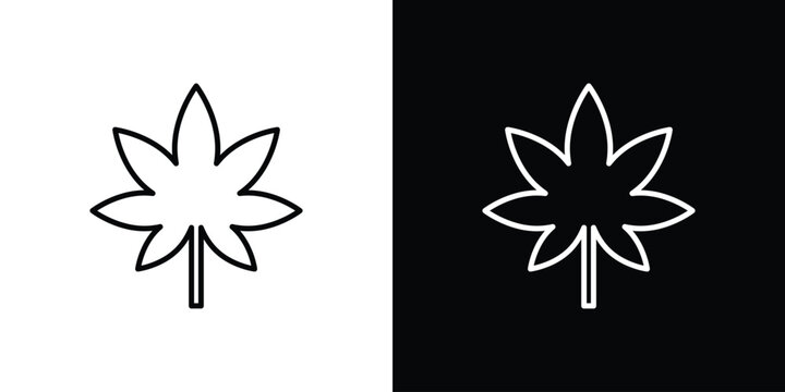 Marijuana icon simple elements series