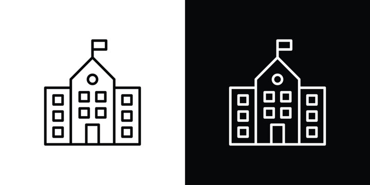 primary school icon simple elements series
