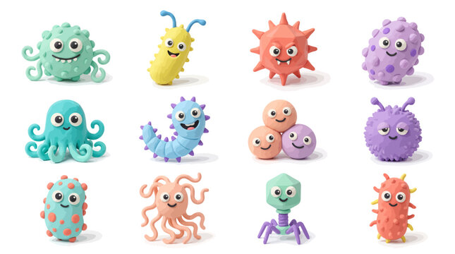 Fantasy microbes and microorgani&hellip; are displayed in a vibrant digital illustration close-up.