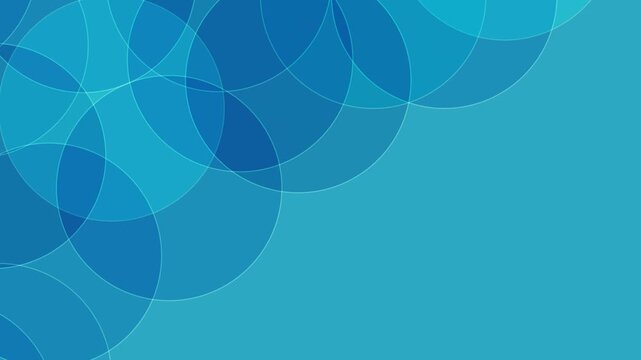 Abstract Blue Circles Pattern Design 4K