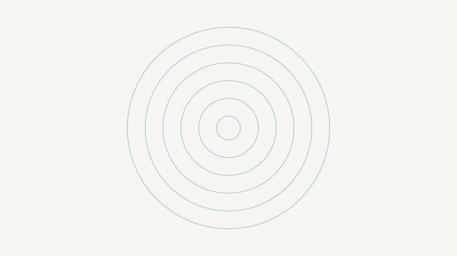 Minimalist concentric circles animation pulsing motion 4k background, for modern digital, and abstract presentations
