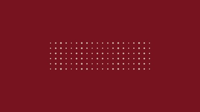 Minimalist red animation 4k background, with pulsing dot, grid pattern for, modern motion and, digital projects