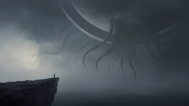 Cosmic Entity in a Misty Void