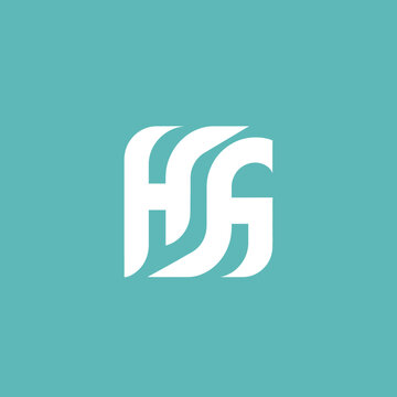 Modern Abstract HSG Monogram Logo Design.