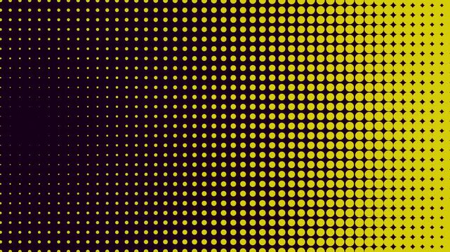 Abstract yellow and purple halftone pattern 4K