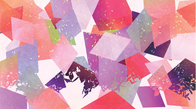 Vibrant Abstract Mosaic Featuring Colorful Geometric Diamond Shapes