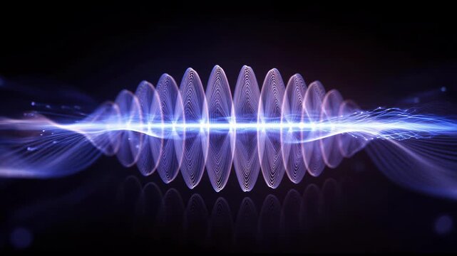 Ultra Realistic Quantum Ad Wave Seamless Loop Featuring Enterprise Ad Energy Oscillating in Quantum Field with Continuous AI Signal Propagation Background Video.