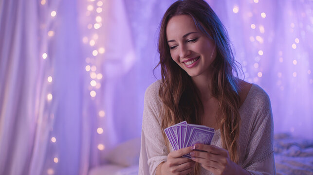 Woman Reading Tarot Cards
