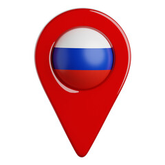 Fototapeta premium Location Pin Russia