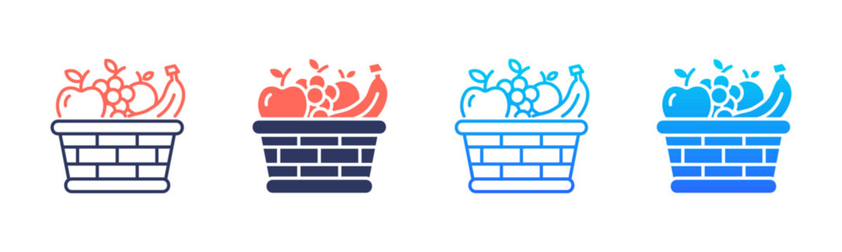 Fresh Produce Icon Pack In Multiple Styles