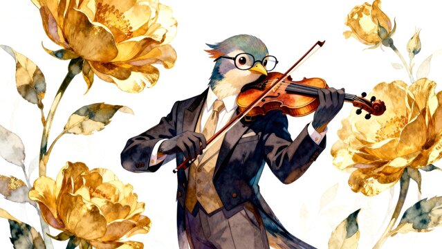 girl with violin