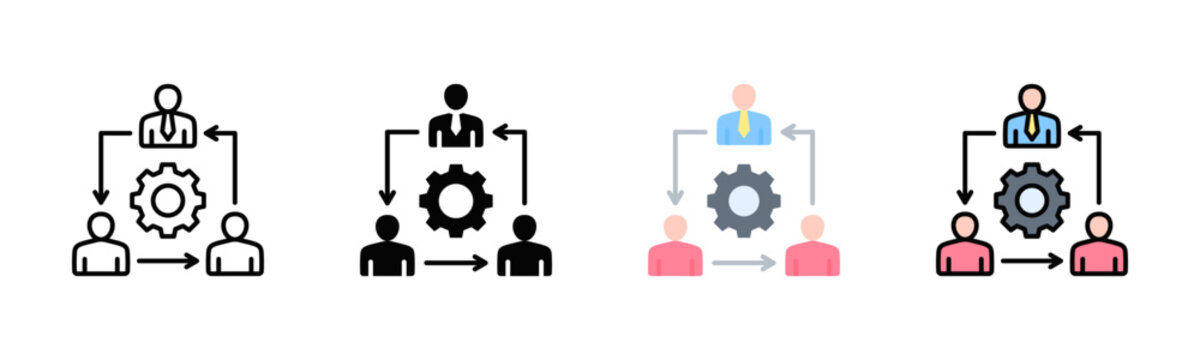 Corporate Restructuring Plan Icon Pack In Multiple Styles