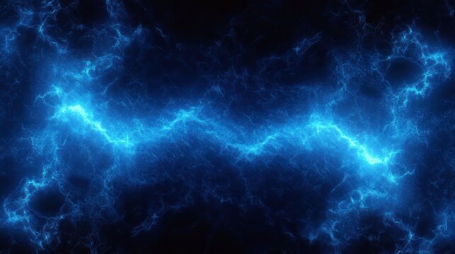 electric blue lightning and plasma streak crossing a dark background conveying intense energy and dynamic motion