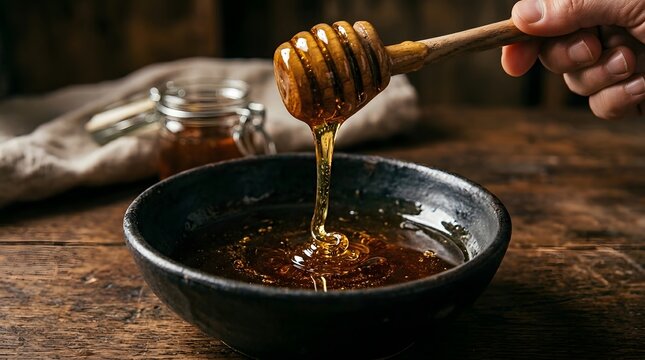 Honey Drizzle on Spoon