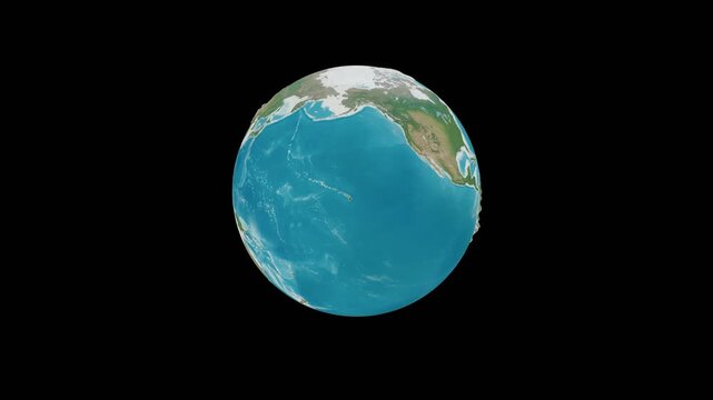 Rotating Earth Loop with Alpha Channel