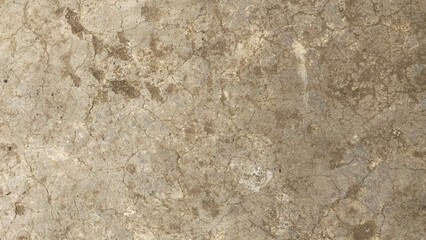 Obraz premium Dry cracked earth texture with beige soil pattern