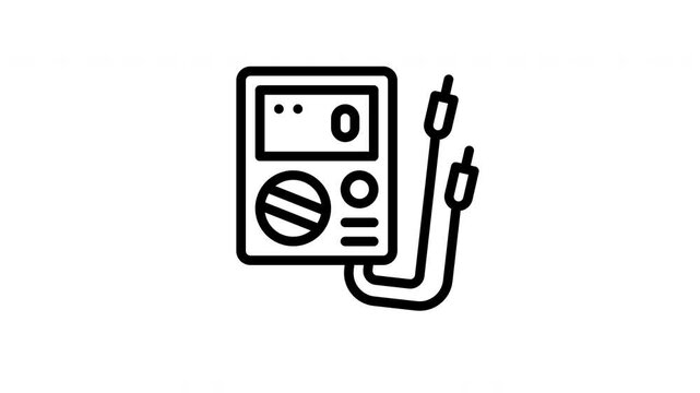 voltmeter minimalist stroke animation