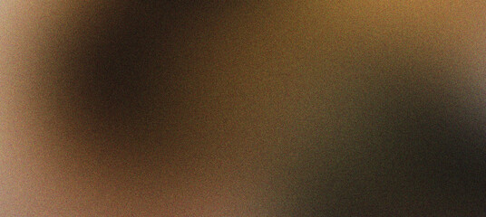 Obraz premium Warm brown gradient background with soft bokeh light and film grain texture. Abstract sepia blur backdrop for elegant design. Dark earthy tones and smooth shadows for professional overlays.