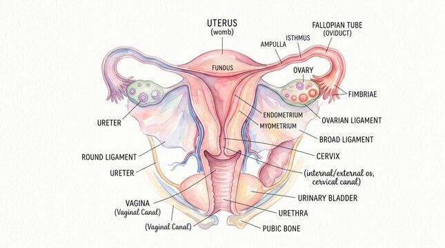 anatomy of a female reproductive system