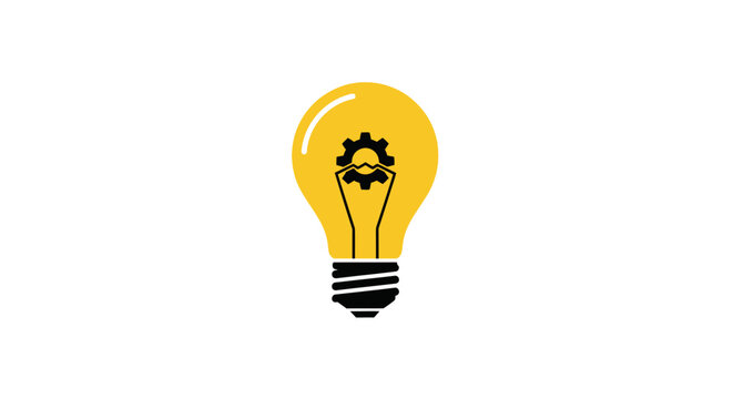 Conceptual illustration of innovation, the creative process, and ingenious ideas, depicted with a