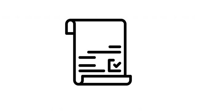 constitution minimalist stroke animation