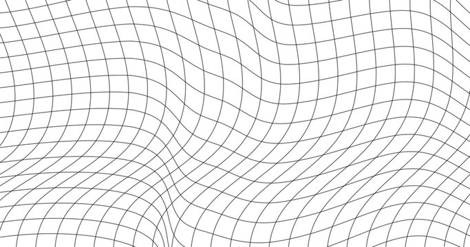 Wave and lines squiggle lines Irregular curve Grid